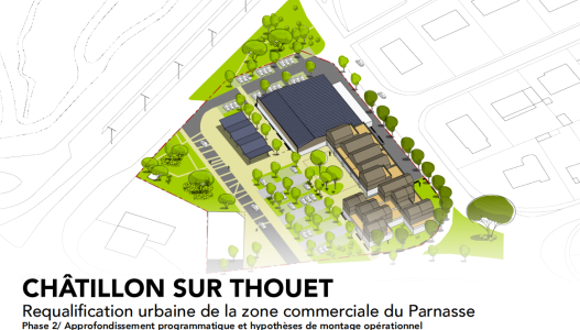 Photo illustrant le projet "Requalification de la centralité commerciale du quartier du Parnasse"